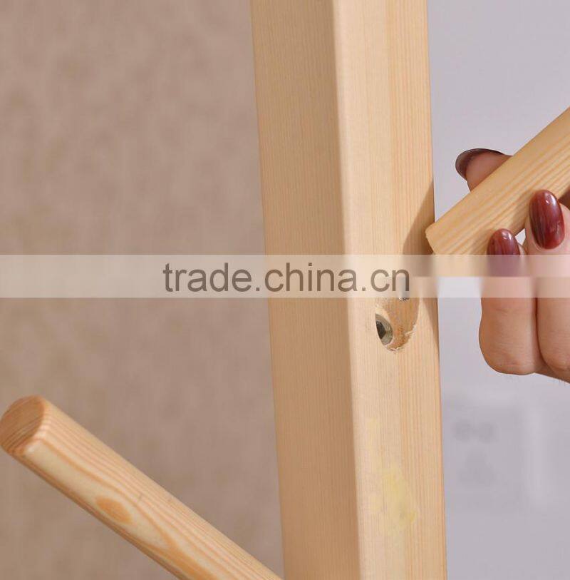 Pine Solid Wood Coat Rack For Living Room Use