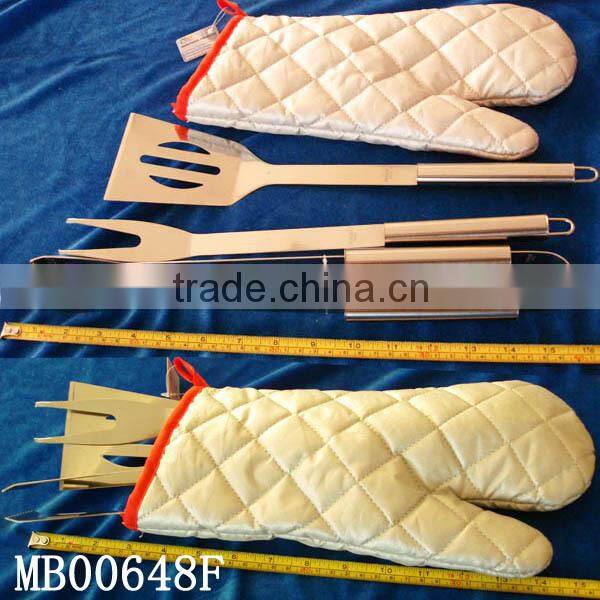 3 PCS stainless steel bbq tool set