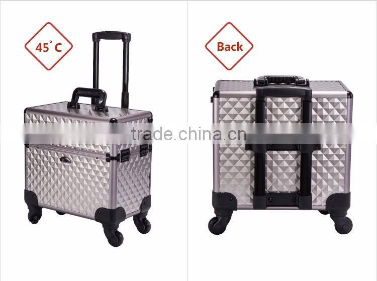Sunrise aluminum makeup vanity case