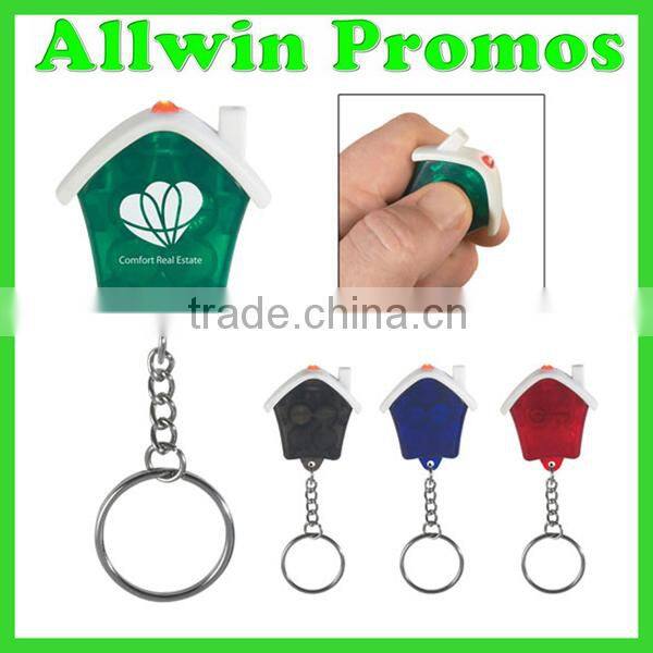 Mini House Flashlight Keychain