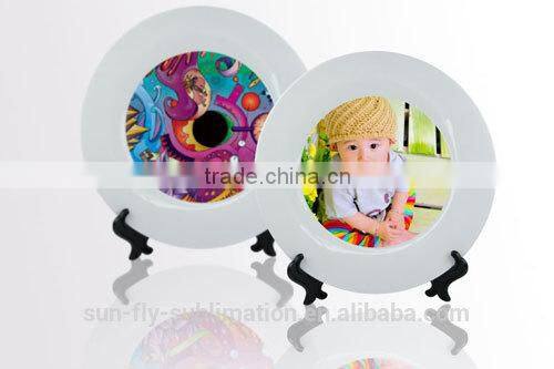 Full white ceramic plate/ Blank plates/ Nice printable plate/ Plate for sublimation/ Good decorated plate