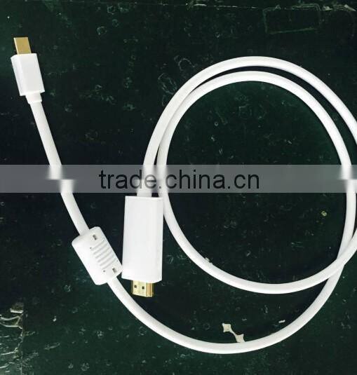 1m Full HD Mini Displayport to HDMIcable with audio white color