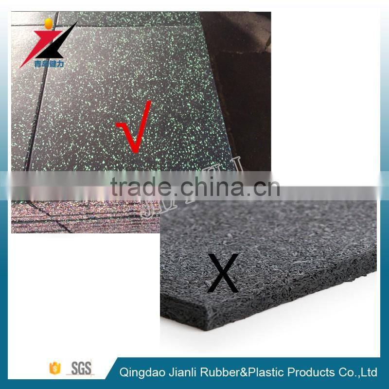 Seamless Speckled EPDM Rubber Gym Floor