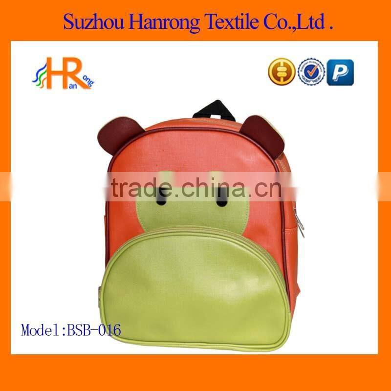 Popular PU leather kids school bag