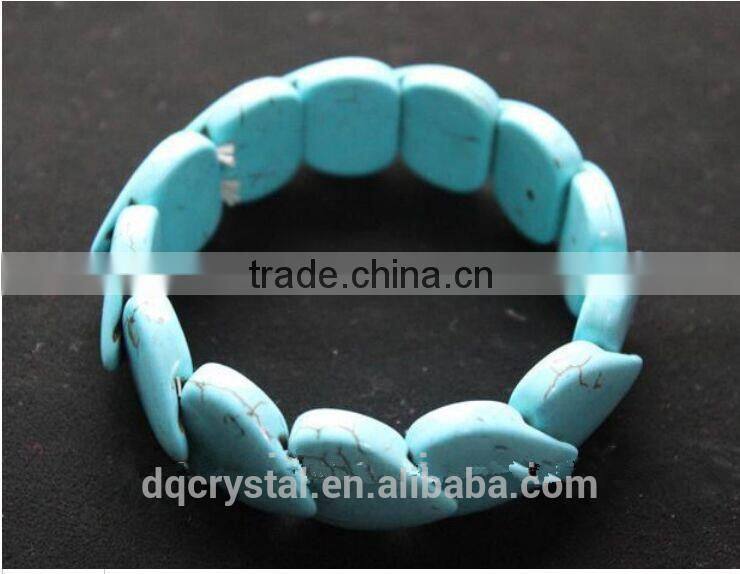 turquoise stone beaded bracelet