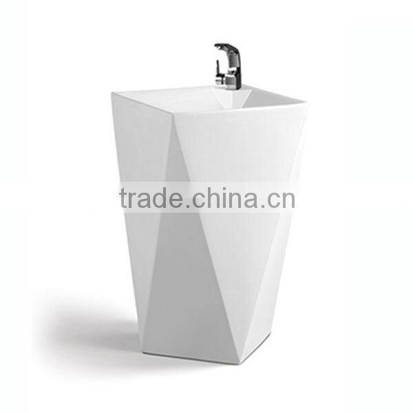 Ceramic Bathroom Pedestal Modern Sink