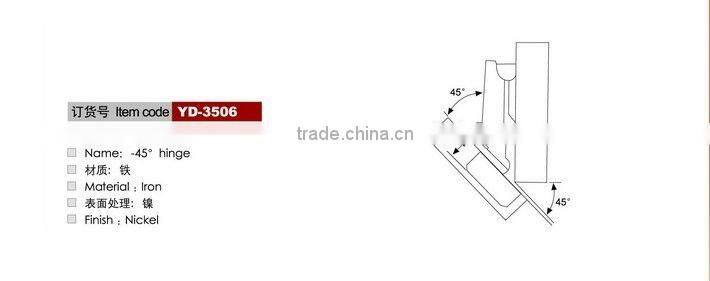 -45 Degree Furniture Metal Hinge