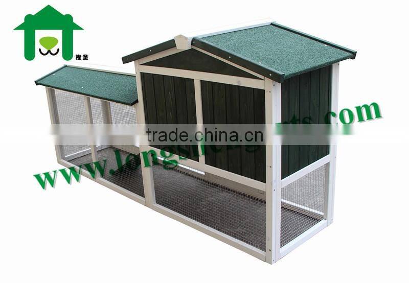 Wooden Rabbit Hutch Backyard Poultry Cage