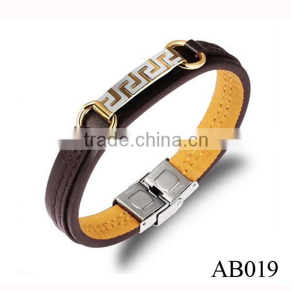 Classic Bracelet Jewelry For Men /Bio Magnetic Leather Bracelet Price