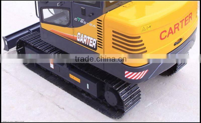6 Ton China Made Brand New Small Excavator with Steel Crawler, CE / ISO Certificate, CT65-8A , CT65-8B