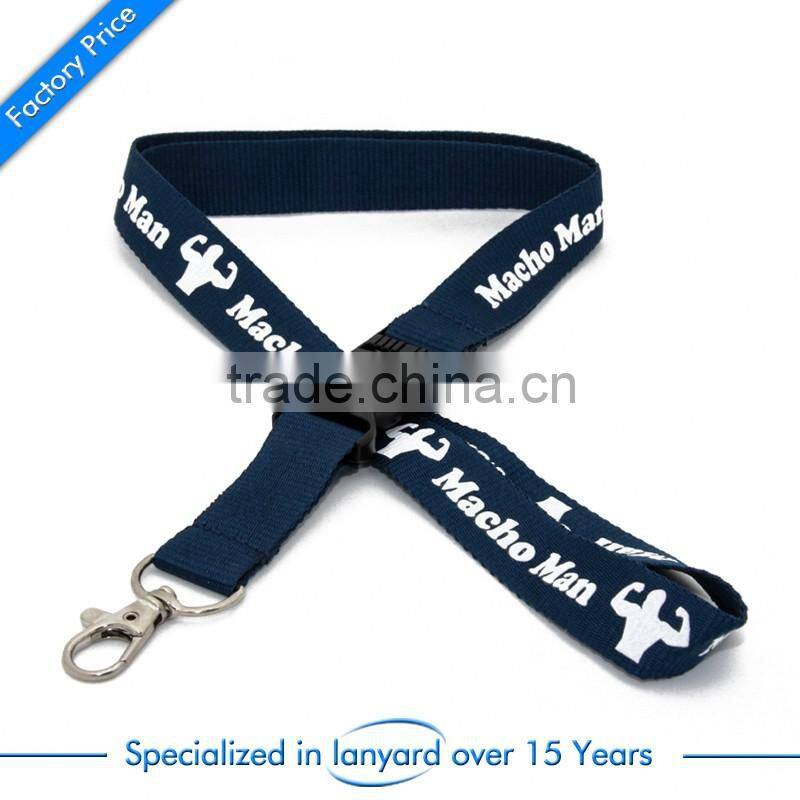 Wholesale custom thin college lanyard
