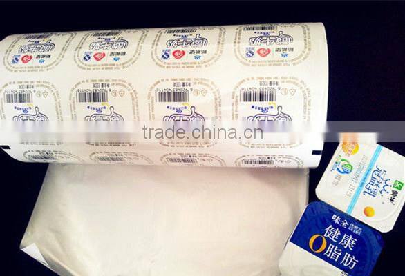 hot sell printed easy peelable plastic pet/cpp lid film for pp cups