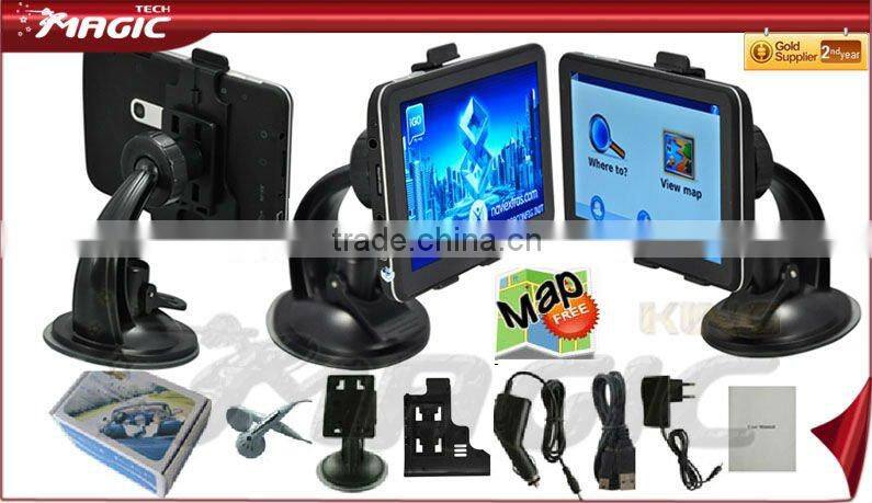 Hot car gps navigation with Traffic Recording and Bluetooth + AV-in