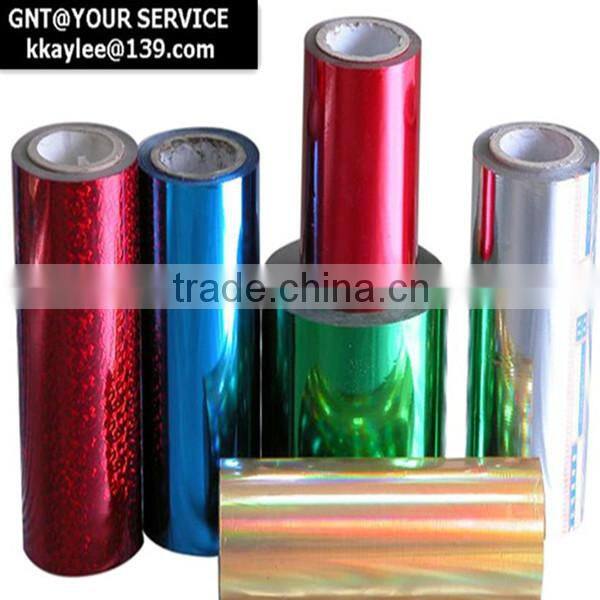 Hot stamping film for plastic cards