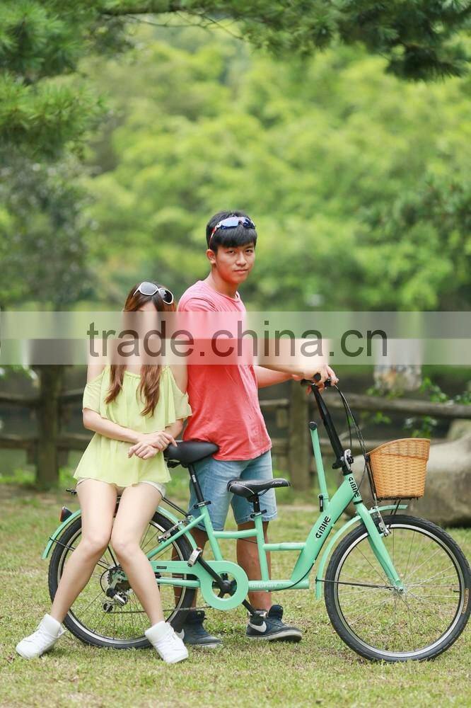 AiBIKE - Mom & Baby - 24 inch 6 speed - Pearl white - mother child bicycle