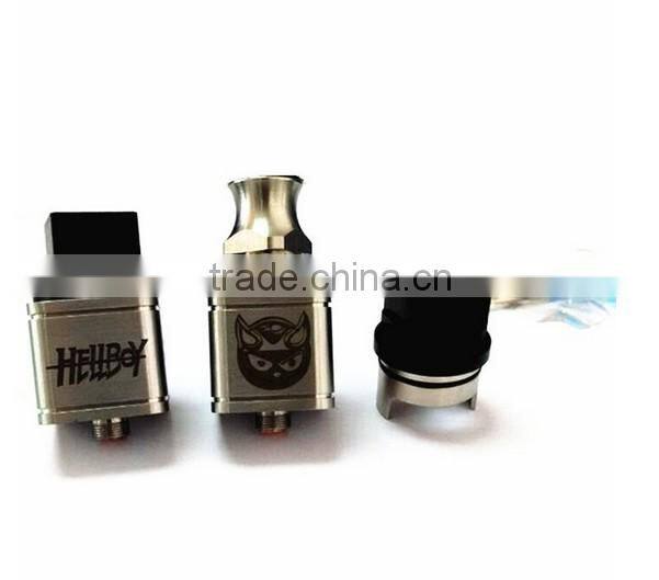 authentic hellboy atomizer Unique square body design e-cigarette Hellboy rda atomizer