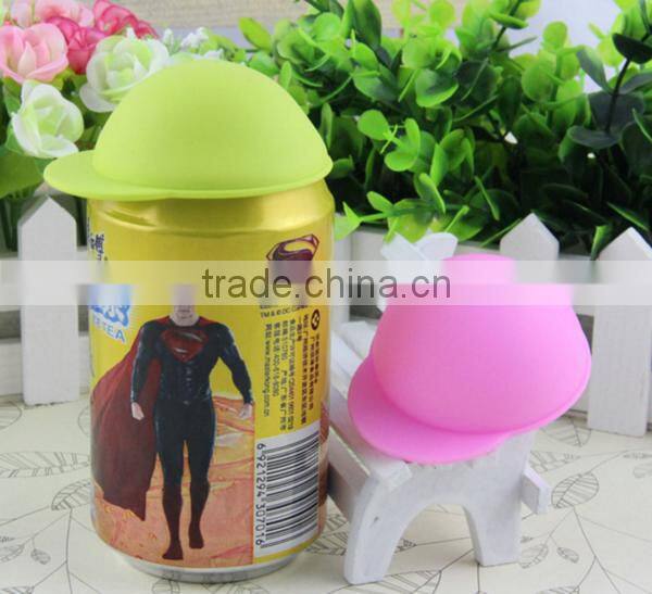 Customzized Oem Universal Silicone Coffee Tea Cup Lids hat shape lid