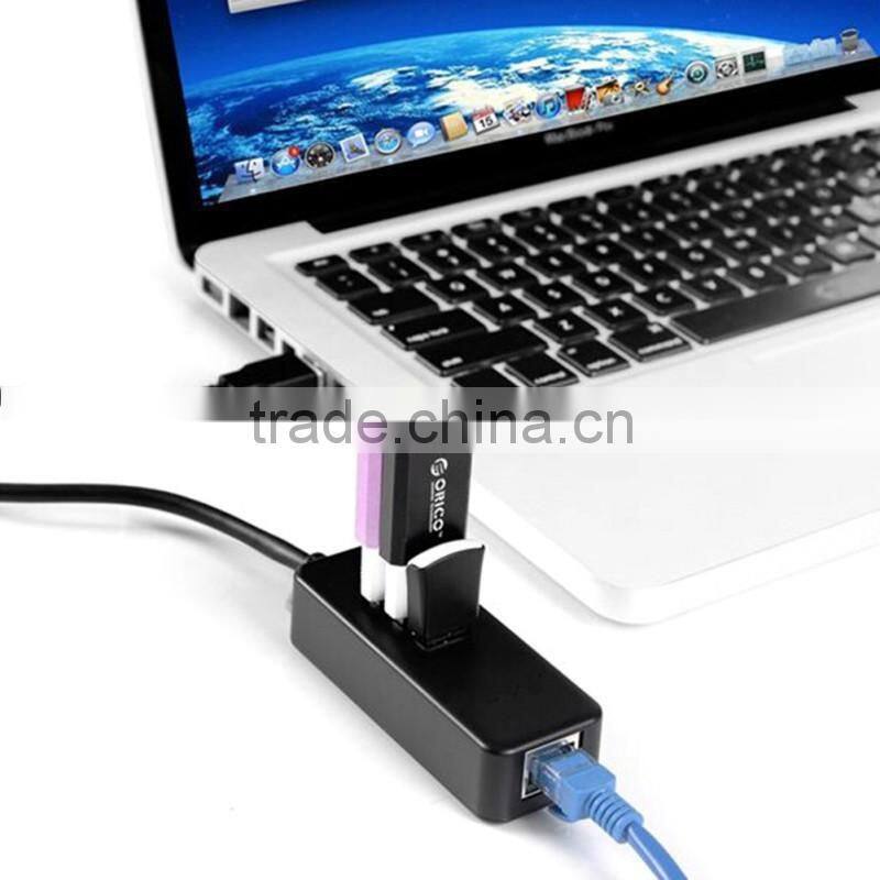 High-speed usb3.0 4 por hub, 3 port usb 3.0 hub from with 1 Rj45 Gigabit Ethernet LAN Wired Network Adapter