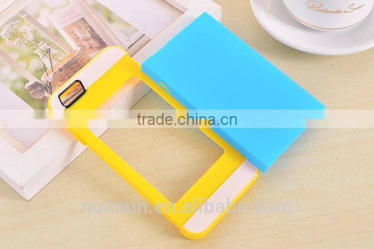 Blue/Pink Hard Soft High Impact Case Cover for Apple iPhone 6