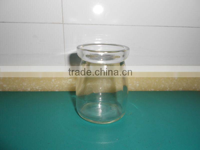 100ml classic glass pudding bottle, milk bottle