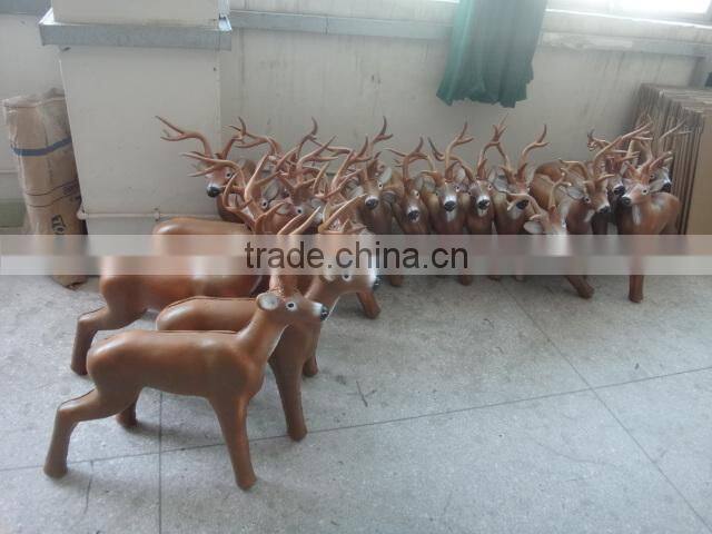 deer shooting target with antlers