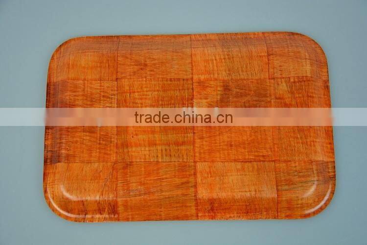 Lacquered Wooden Serving Tray for Hotel, can be customized