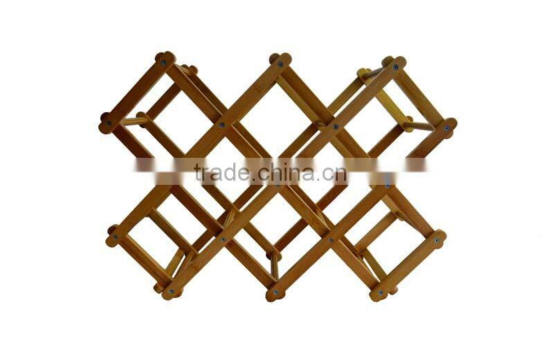 DX002 Nature Bamboo Flexible Wine Rack