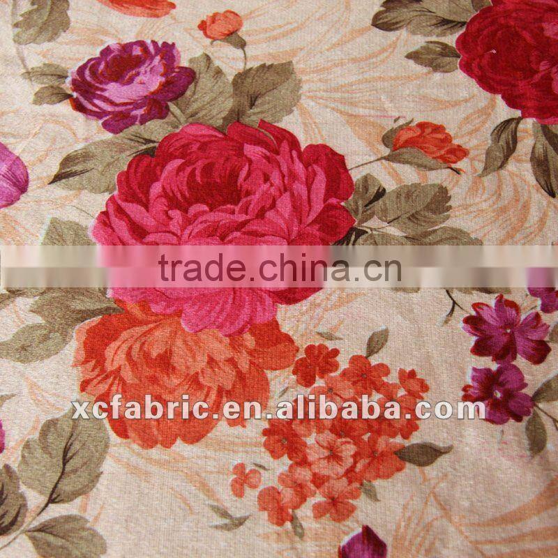 100% Polyester tricot velvet fabric textile for home use,upholstery fabric