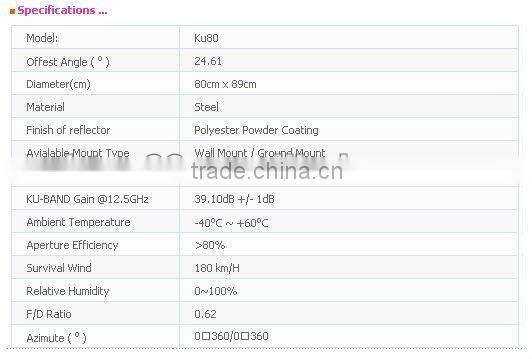 EUROSTAR dish satellite antenna
