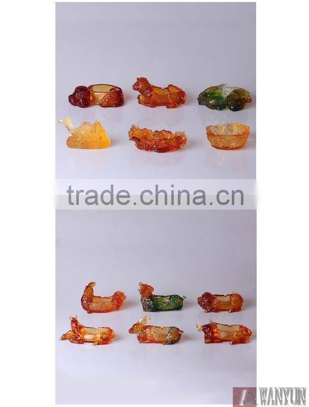 Wholesale best selling crystal antique ashtray as business gifts for home and office desktop decor