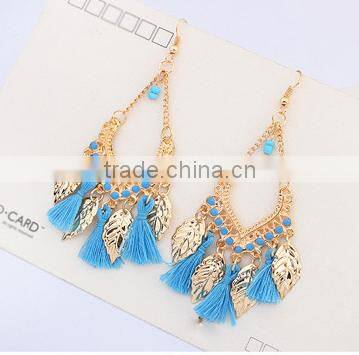 Lleaf ladies earrings wholesale jewelry tassel earrings