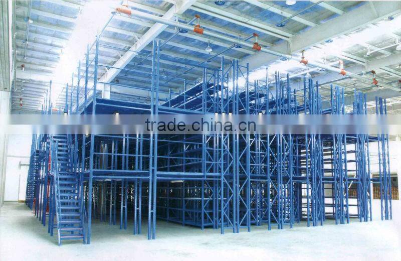 warehouse storage multi-level mezzanine racking