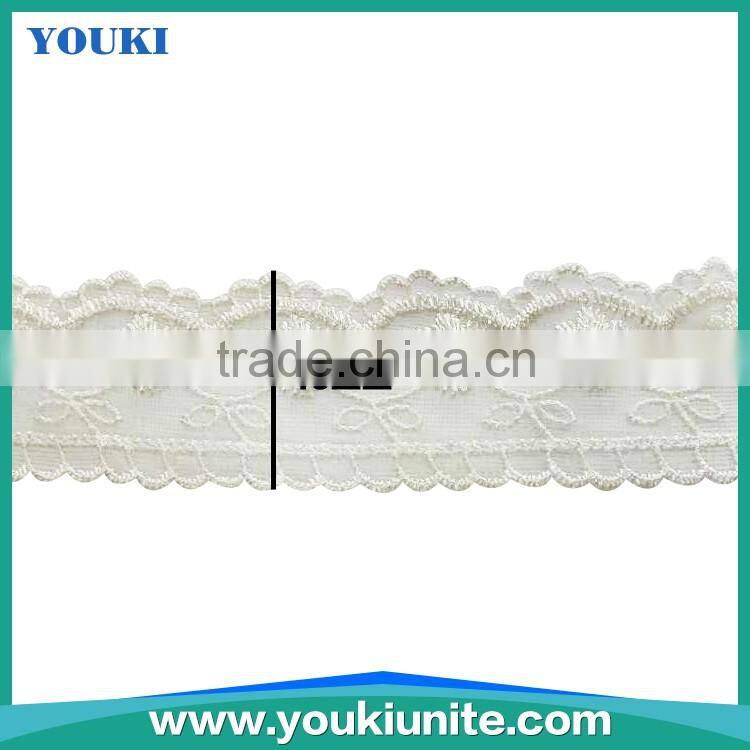 Hot Selling 40mm Tricot Lace for Dress Garments YKLE-6010