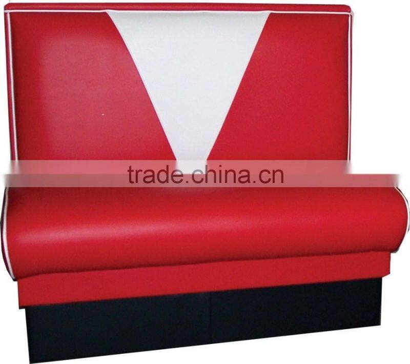 Modern furniture used for restaurant Button Tufted leather booth