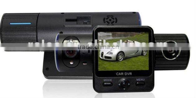 GPS Car Black Box with Dual Lens + G-Sensor + GPS + IR Light RLDV-262