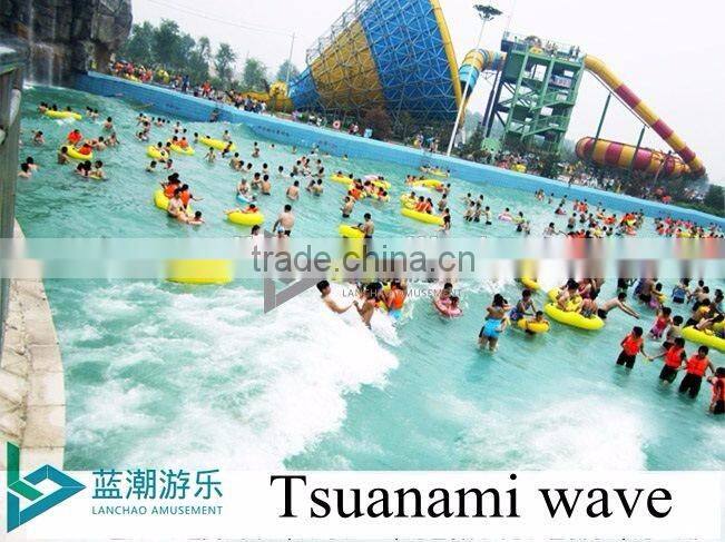 Exciting swimming pool tsunami wave pool machine water park