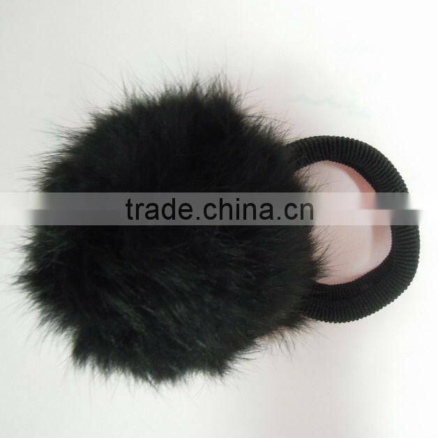 Luxury mink fur hair bow hair accessories for women, girls hair accessories