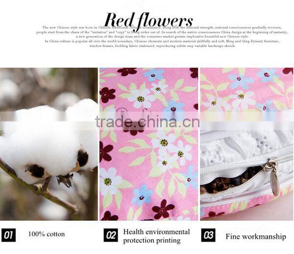 hot sell fashion 100% cotton u shape pillow / neck pillow/neck pillow case