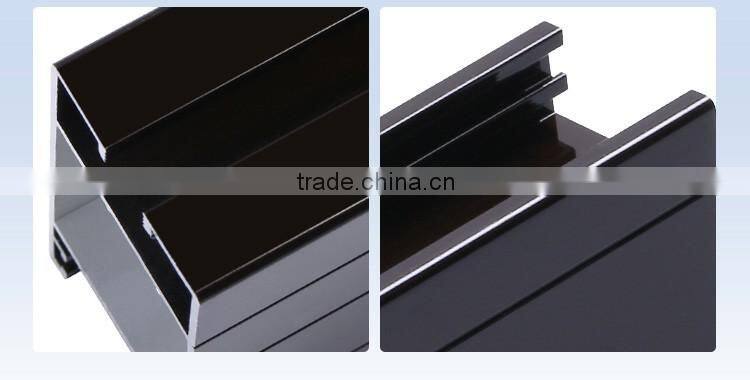 Distinctive Anodize black Square T3-T8 Aluminium profile to make doors and windows