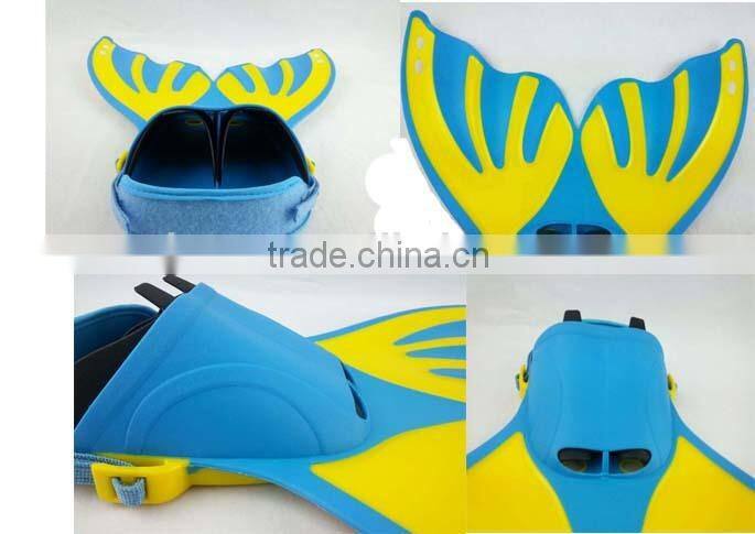 New Arrival mermaid tail swim rubber swim fins monofin for children