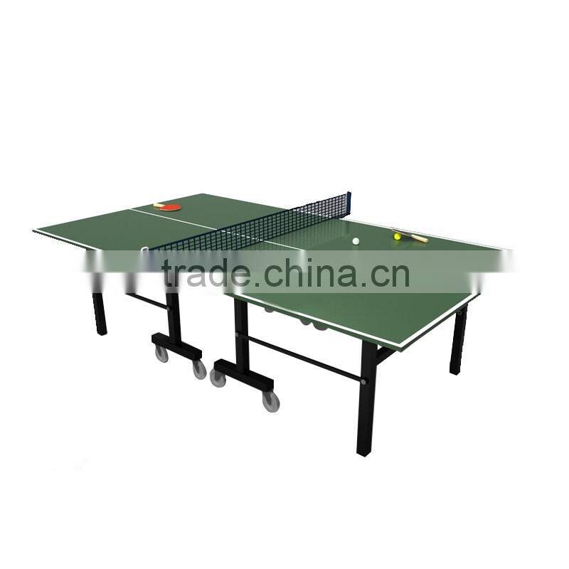 Easy folding table tennis table with wheel ping pong table outdoor school gym equipment