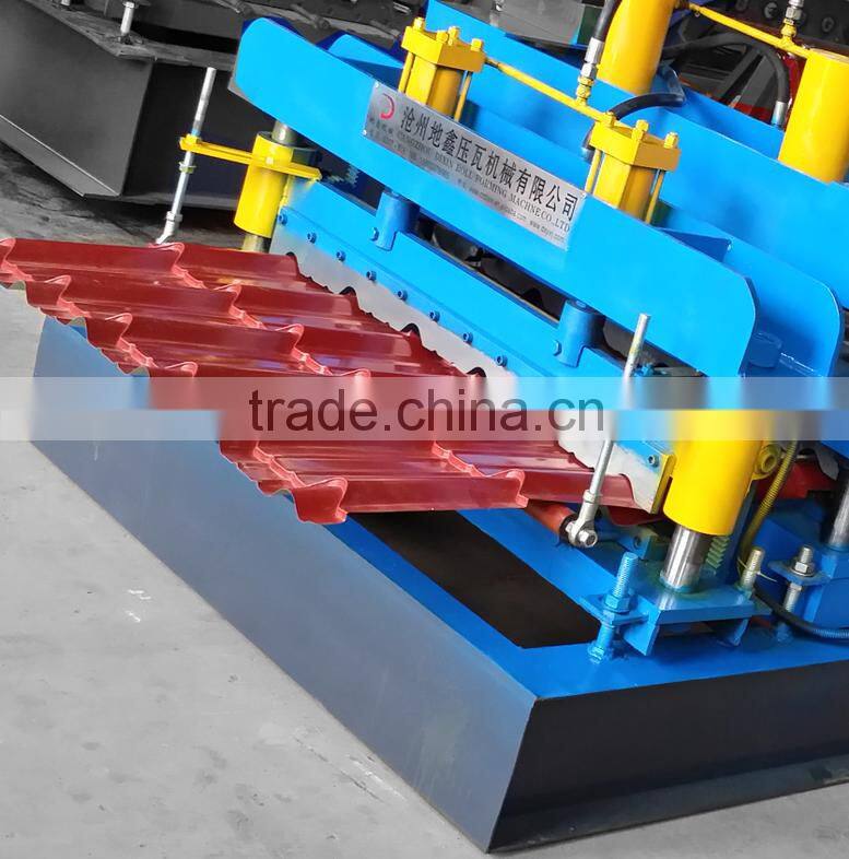 Most Popular Hydraulic Automatic Color Steel Metal Tile Sheet Roof Steel Glazed Roll Forming Machine