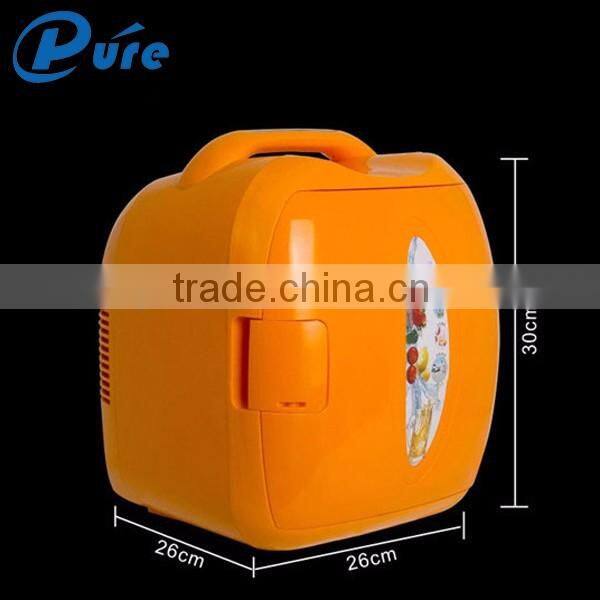 7.8L dc 12v car portable fridge freezer refrigerator /mini car fridge