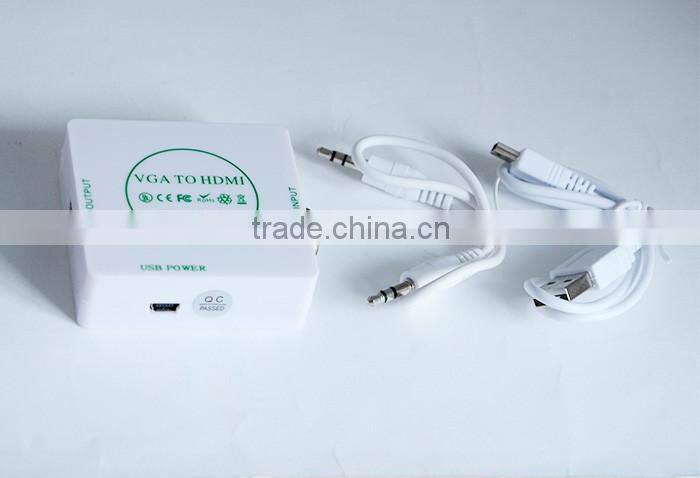 DC 5V USB power Supply Full HD Micro VGA TO HDMI Converter Box