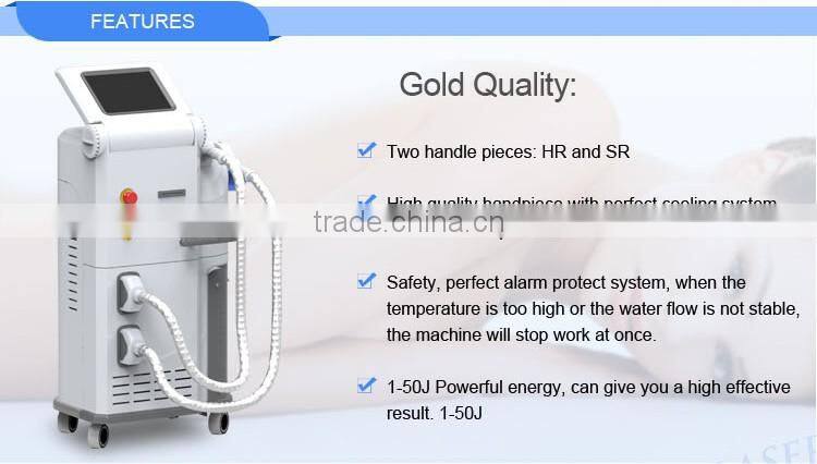Permanent unhairing korea big spot laser ipl machine for painless hair removal