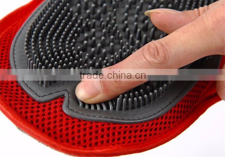 Dog Body Shower Glove True Touch Deshedding Bath Pet Grooming Glove