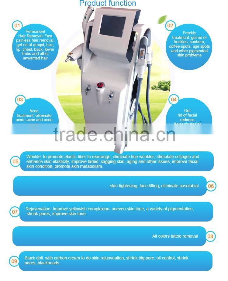 IPL Type and Yes IPL+ RF treatment facial multifunction beauty machine