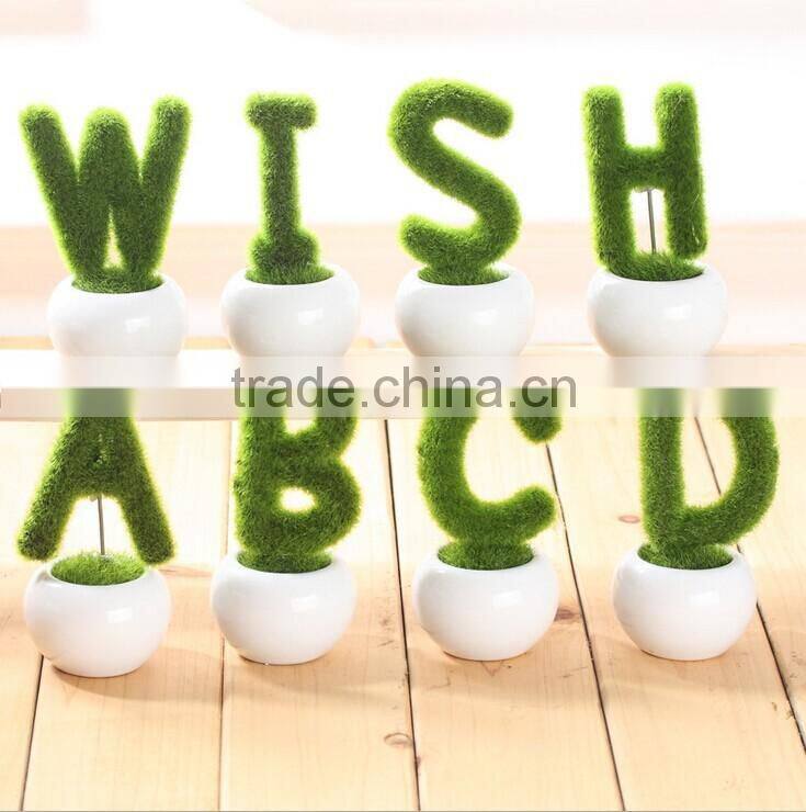 Lovely shaped plastic bonsai for decoration