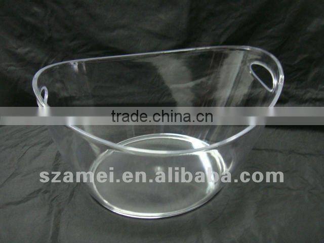 2013 hot acrylic led ice bucket wholesale/customized acrylic led ice bucket wholesale
