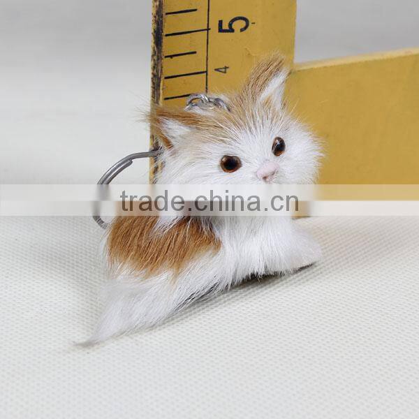 Mini animal shaped plastic mobile phone key chain for presents